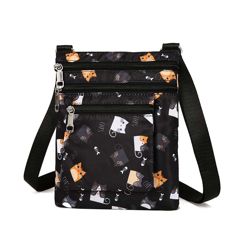 サコッシュ マルチポケット多機能ショルダーバッグ
