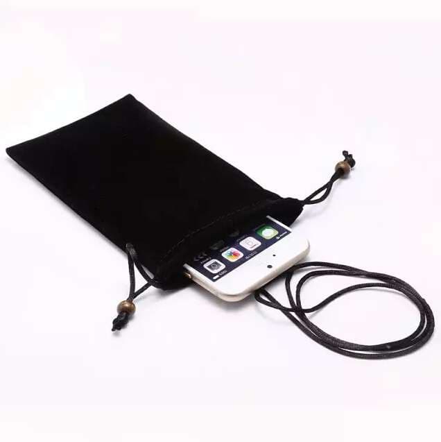 サコッシュ 巾着型スマートフォンケース