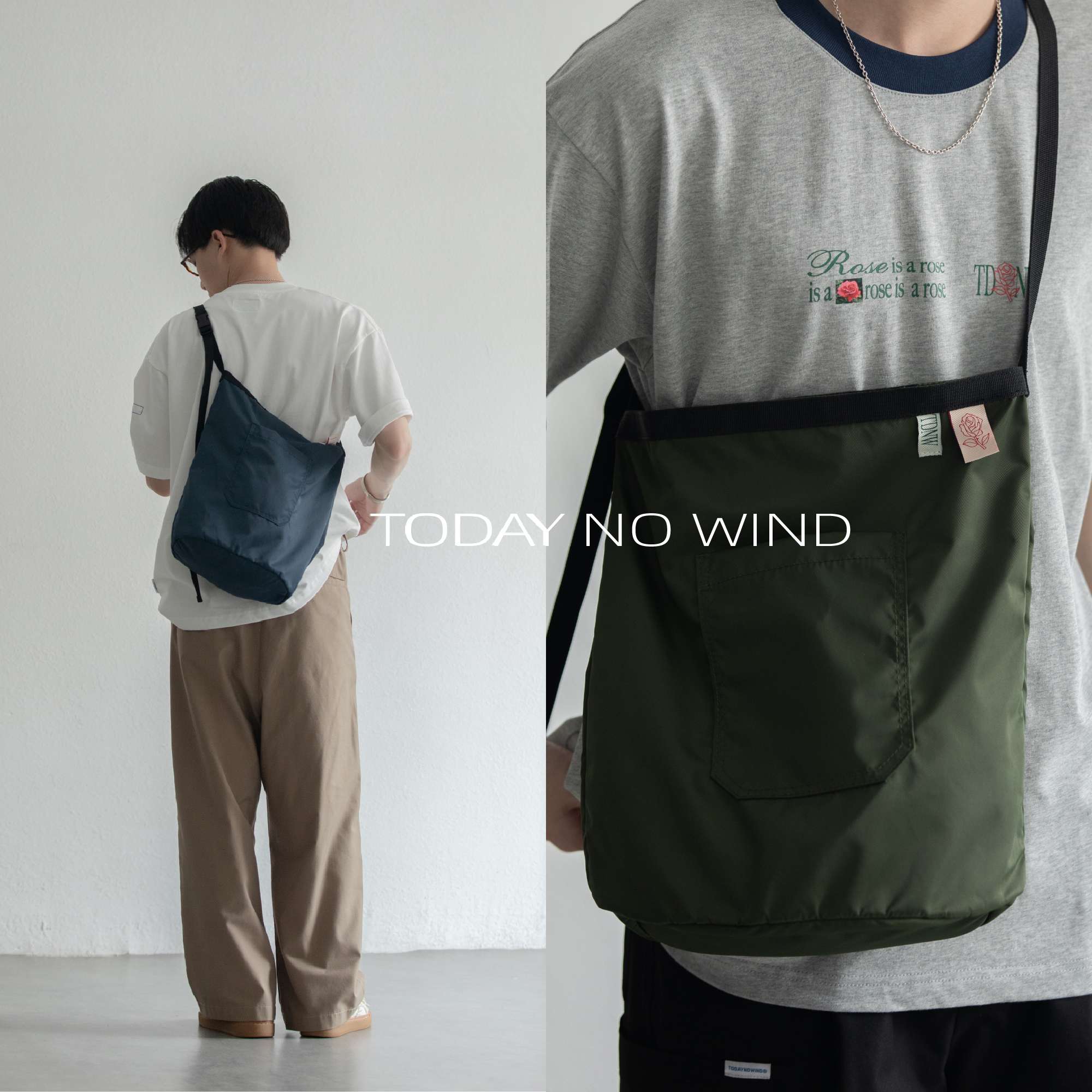 サコッシュ 軽量シンプル肩掛けバッグ