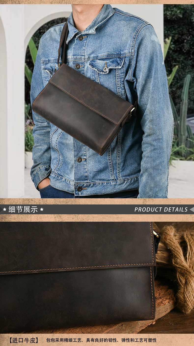 サコッシュ 上質な革製メッセンジャーバッグ