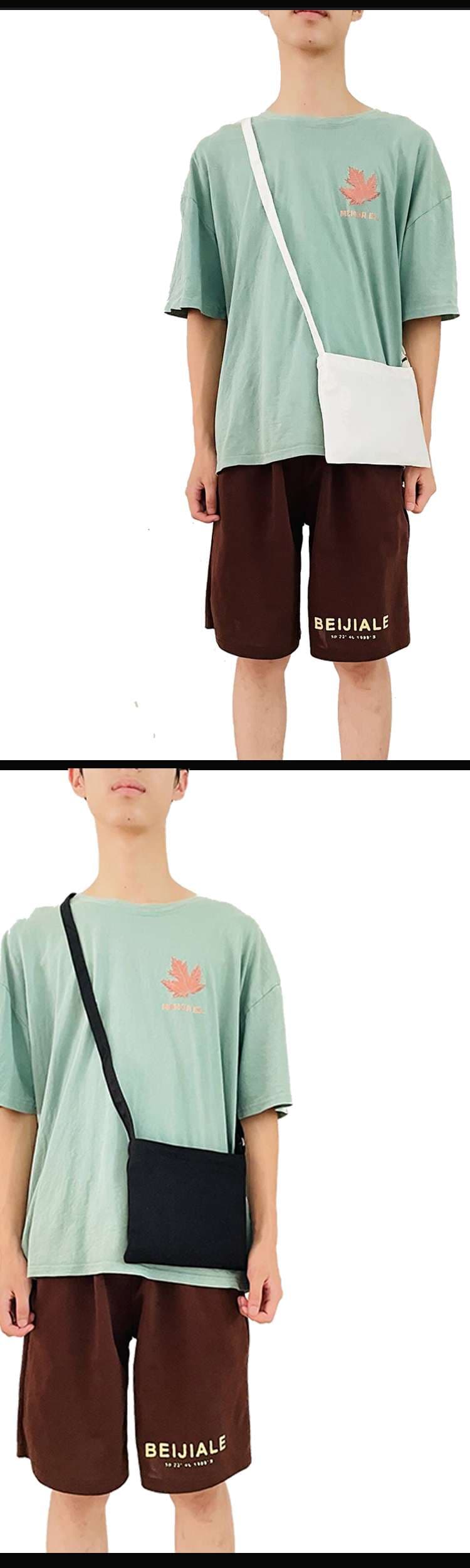 シンプル肩掛けサコッシュ