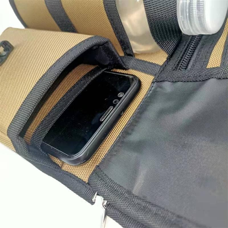 ペットボトルホルダー付き多機能サコッシュ