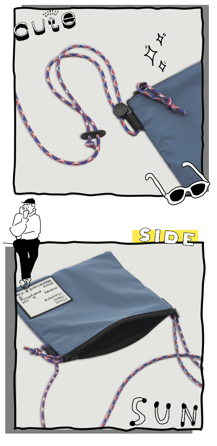 モダン メッセージ サコッシュ