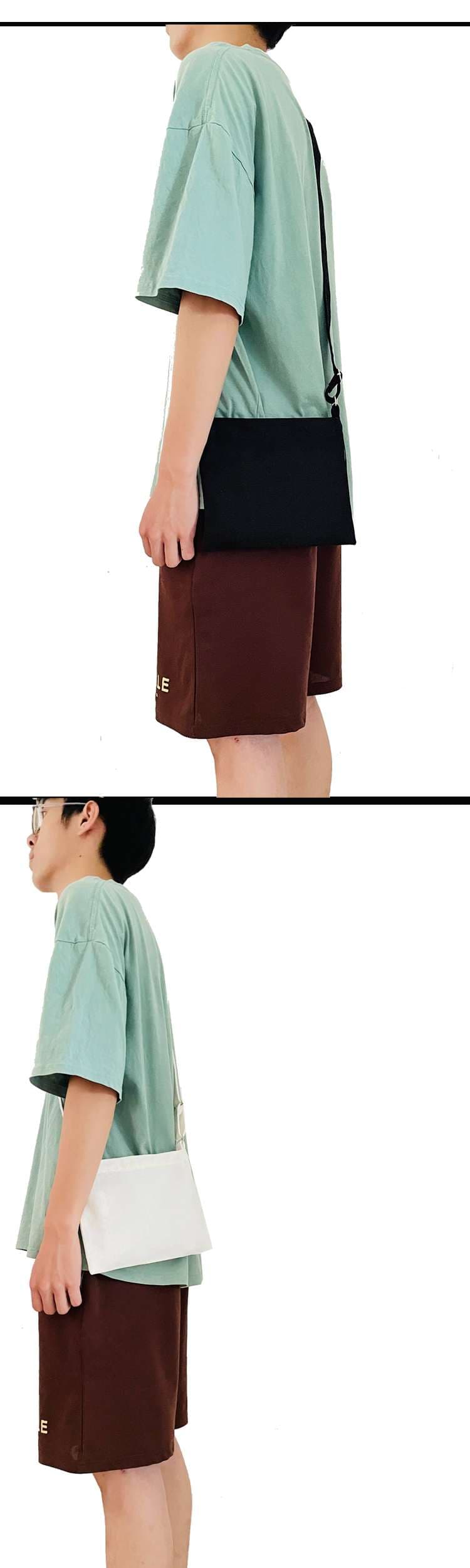 シンプル肩掛けサコッシュ